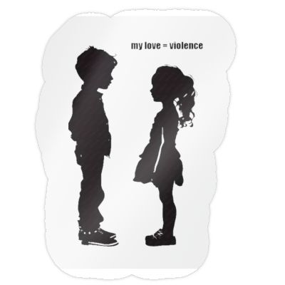 My Love = Violence  | Kiss-Cut Vinyl Sticker